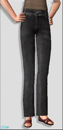 Sims 2 — Straight Legged Jeans [Black] by Lola — Straight Legged Jeans, Something Stylish Yet Comfortable, Go With Any