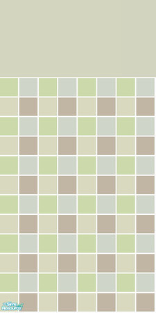 Sims 2 — Hobbie Tile Set - Green Wall by s00z — 