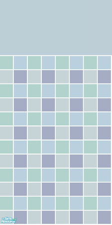 Sims 2 — Hobbie Tile Set - Blue Wall by s00z — 