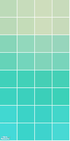 Sims 2 — Ice Tile Set - Green Wall by s00z — 