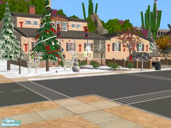 Sims 2 — Northwood by DEANNA73070 — Last Christmas lot this year. This is the Northwood and it's all decked out for the