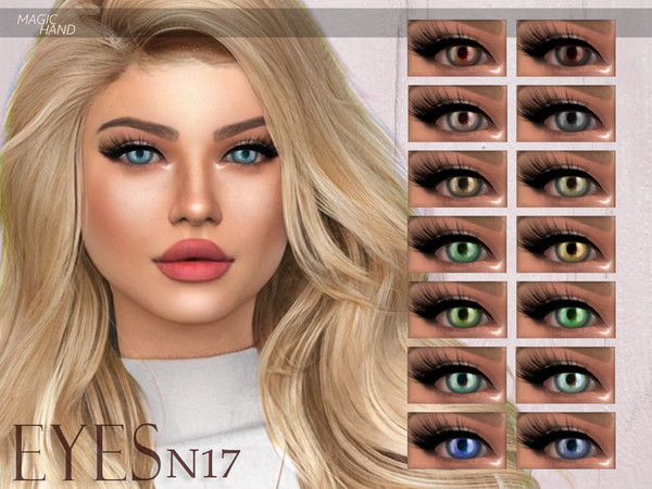 Sims 4 — [MH] Eyes N17 by MagicHand — --18 available colors-- --Compatible with HQ settings-- --CAS thumbnail-- Enjoy!