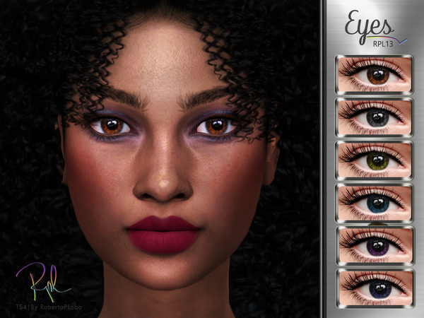 Sims 4 —  Eyes RPL13 by RobertaPLobo — :: Eyes (Face Paint) :: 6 swatches :: All Ages and Genders :: HQ mod compatible ::