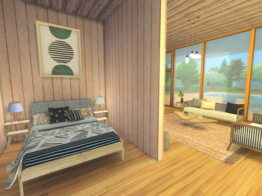 The Sims Resource - Minimalistic Scandinavian Cabin