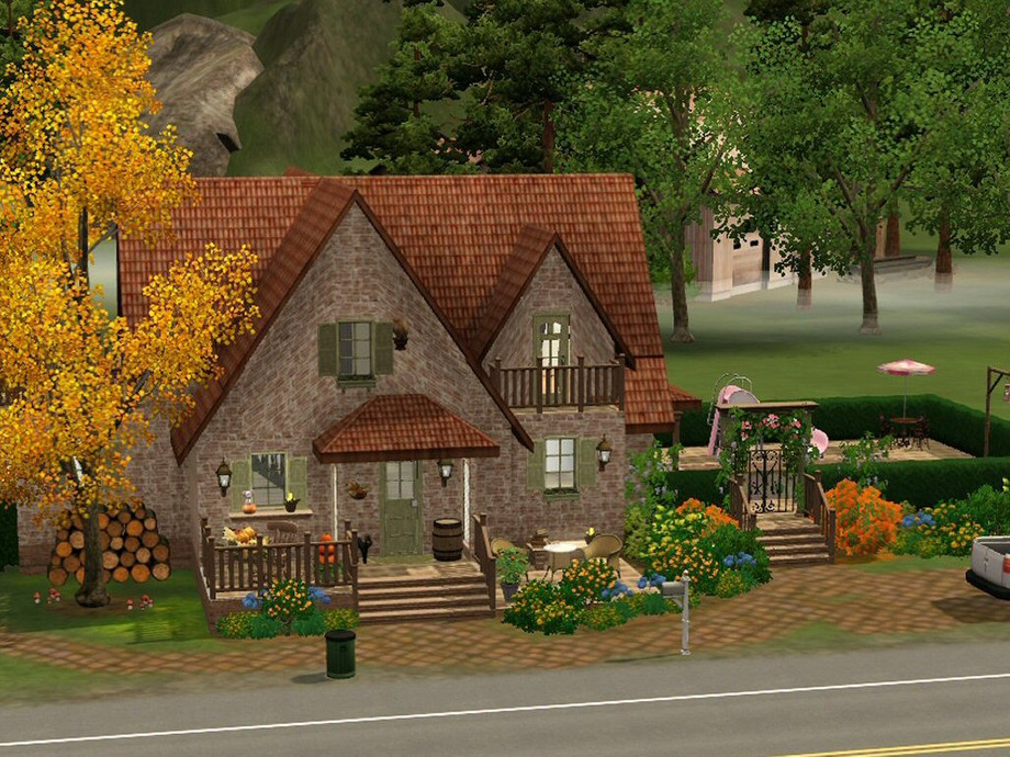 The Sims Resource | Fall Cottage empty no CC