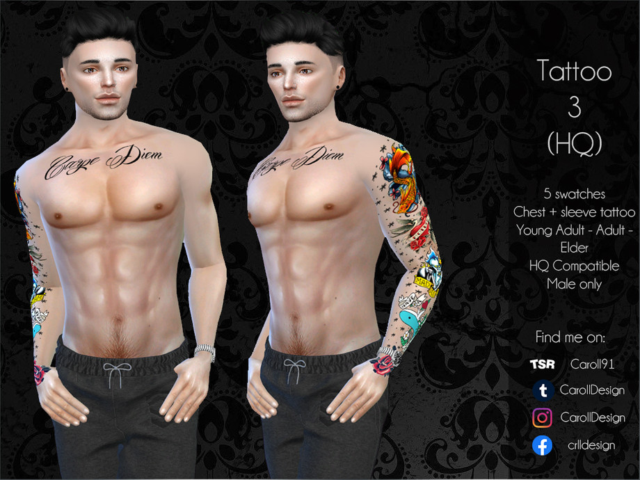 Arcane Tattoo Right Arm by SimmieV at TSR  Lana CC Finds