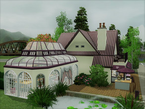 Sims 3 — Dance Tea Bakery no CC by sgK452 — on a 20x20 lot Your sims will find a romantic place to spend an afternoon