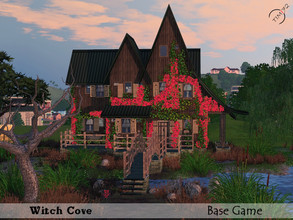 Sims 3 — Witch Cove by timi722 — Cosy home for one Witch. Porch with a view to the pond. Small bridge drives to the front