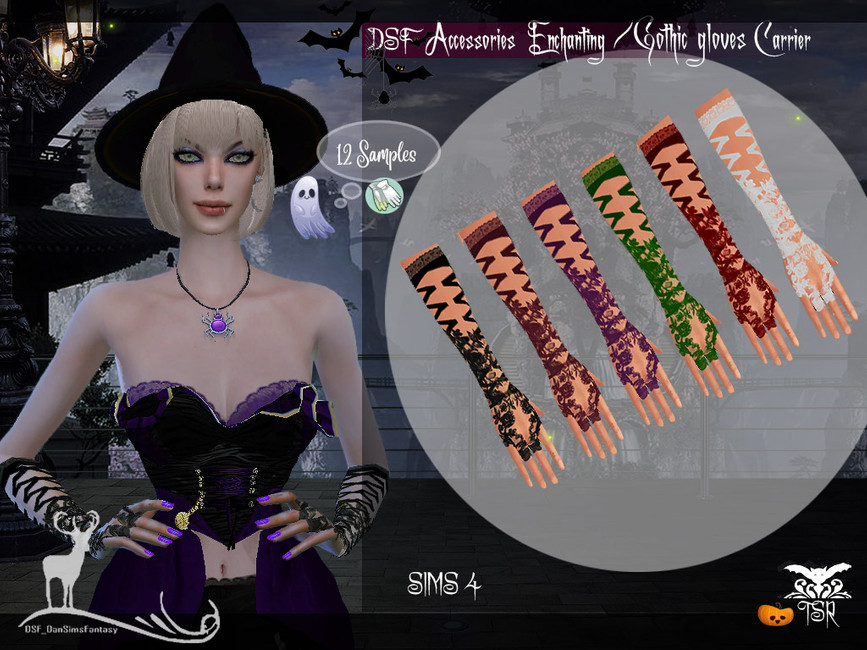 The Sims Resource DSF Accessories Enchanting Gothic gloves