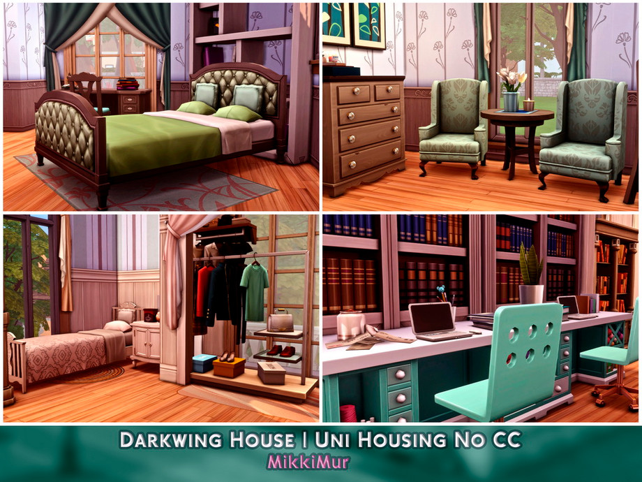 The Sims Resource Darkwing House University Housing No CC