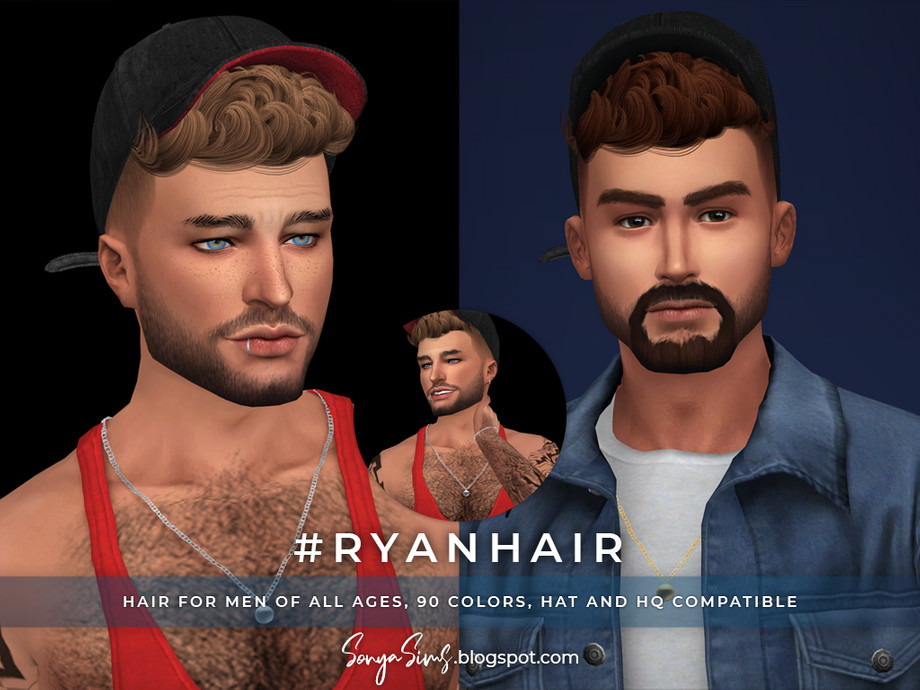 The Sims Resource - SonyaSims Ryan Hair