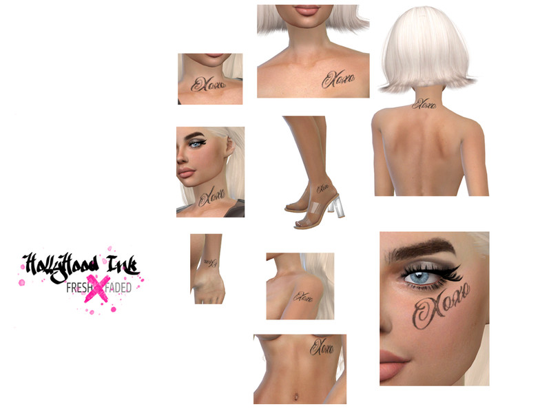 Sims 4 The Sims Resource | XOXO Tattoo by TSR Creator