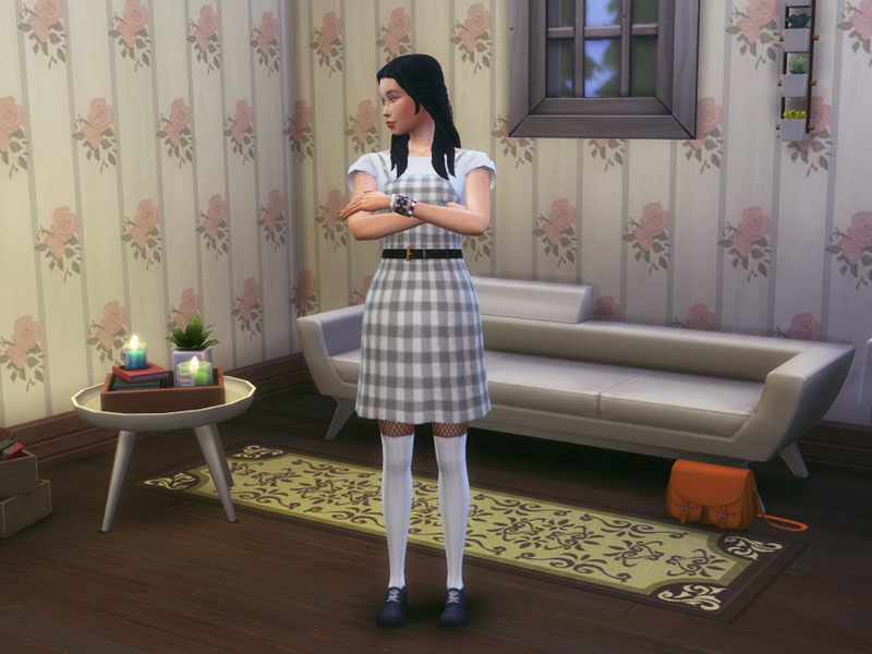 Sims 4 The Sims Resource | Apron dress - Korean by TSR Creator