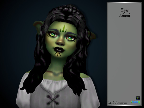 Sims 4 — Eyes Simuh by MahoCreations — basegame in facepaint 29 colors female / male toddler to elder disallow for
