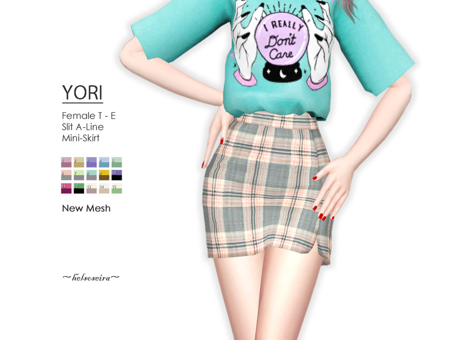 The Sims Resource - YORI - Mini Skirt