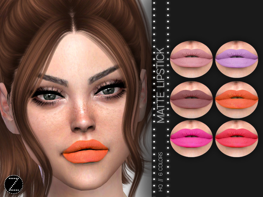 The Sims Resource - Matte Lipstick Z03