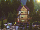Sims 4 — Brooks Burough by SimsZie98 — A one bedroom, one bathroom off-the-grid home. Features three stories, a