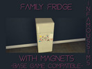 Sims 4 — Family Fridge by INFAMOUSSIMS18 — -Base Game Compatible Has cute Magnets on it