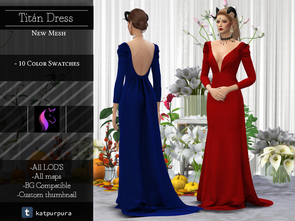 The Sims Resource - Titan Dress