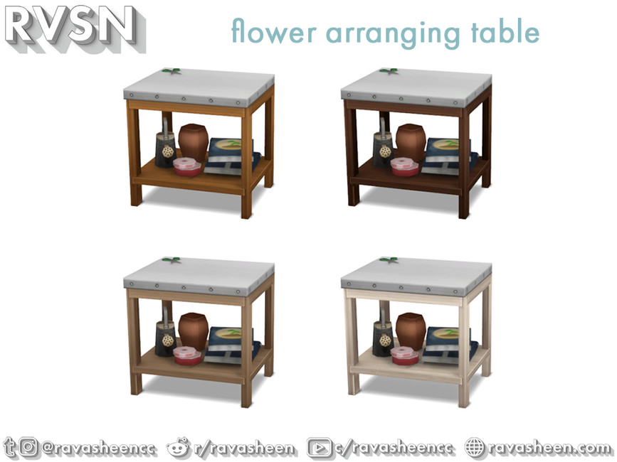 The Sims Resource Tool Time Flower Arranging Table