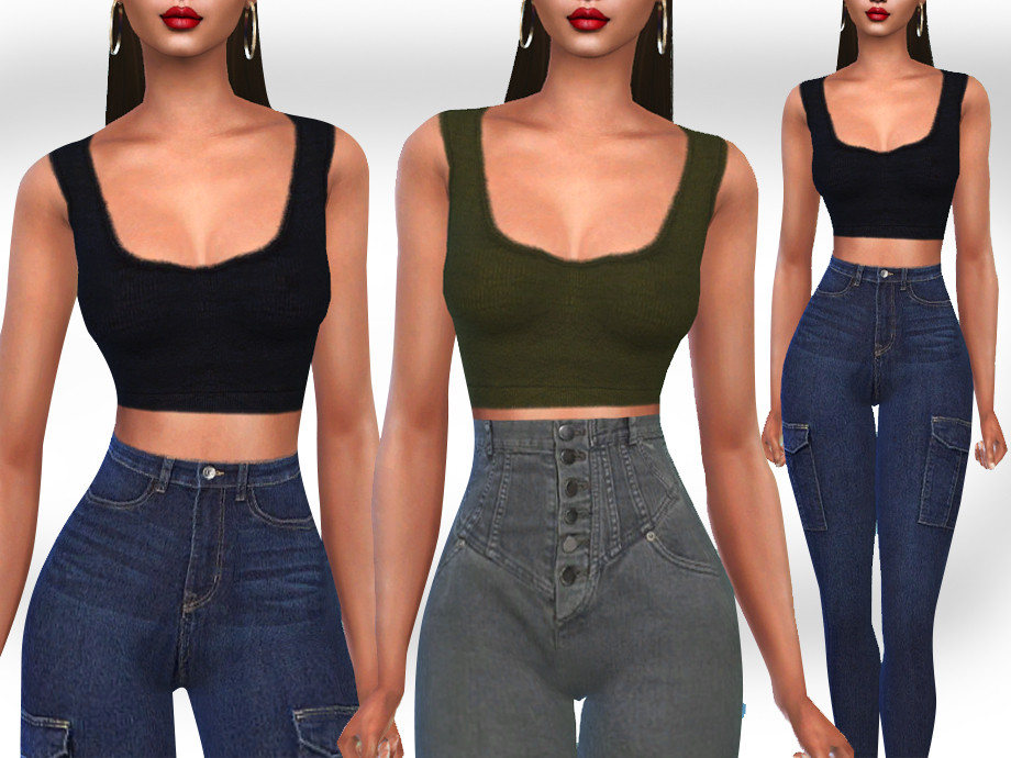 unclear Turnip make worse The Sims Resource - HM Basic Autumn Crop Tops