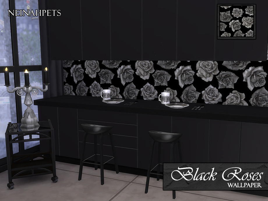 Neinahpets Black Roses Wallpaper