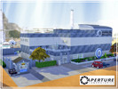 Sims 4 — Aperture Science Laboratories NOCC by diranda2 — This is a NOCC lot is based on Aperture Science from Valve's