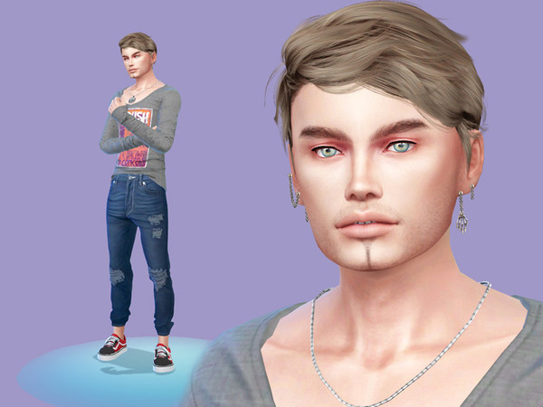 Sims 4 — Mike Bilinski by perelka8809 — Name: Mike Bilinski Age: Young Adult If you want sim like this, You need all CC