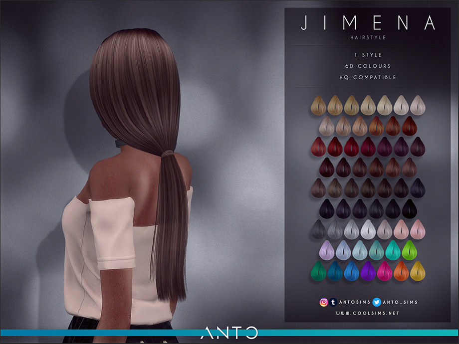 The Sims Resource Anto Jimena Hairstyle