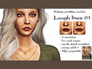 Sims 4 — Yabppi_wrinkles overlay_laugh lines 01 by Yabppi — Hope you enjoy :3