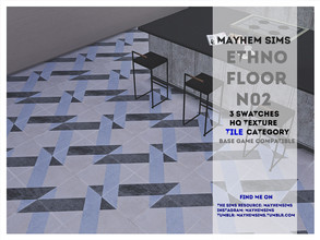 Sims 4 — Ethno Floor N02 by mayhem-sims — 3 swatches HQ texture Base game compatible You can use swatches or mix them