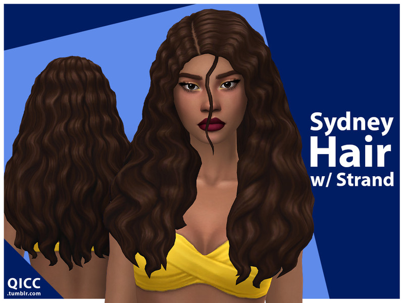 The Sims Resource - Sydney Hair with Front Strand of Hair