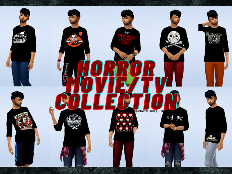 Sims 4 Horror Movie/TV Shirts by IJustMakeStuff