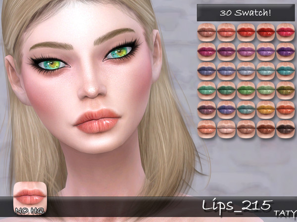 Sims 4 — [Ts4]Taty_Lips_215 by tatygagg — - Female, Male - Human, Alien - Teen to Elder - Hq Compatible