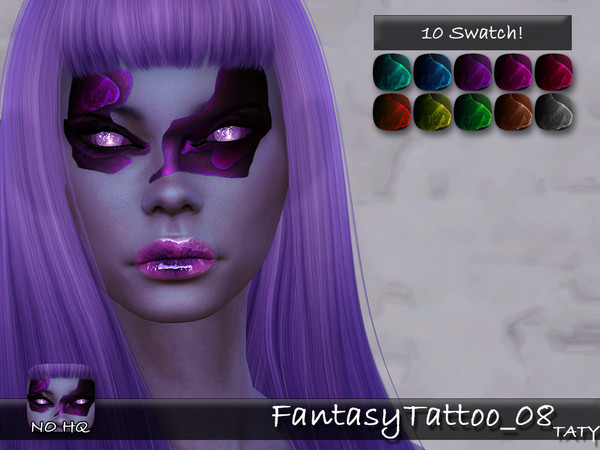 Sims 4 — [Ts4]Taty_FantasyTattoo_08 by tatygagg — - Female, Male - Human, Occult - Toddler to Elder - Hq Compatible -
