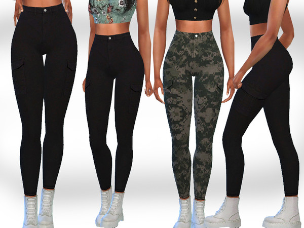 The Sims Resource - Female Trendy Cargo Pants