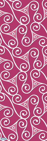 Sims 2 — Studio K Triangle Swirl - Raspberry by StudioKhagerks — 