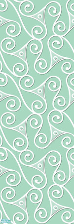 Sims 2 — Studio K Triangle Swirl - Mint by StudioKhagerks — 