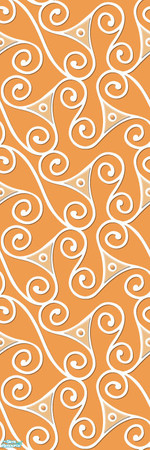 Sims 2 — Studio K Triangle Swirl - Papaya by StudioKhagerks — 