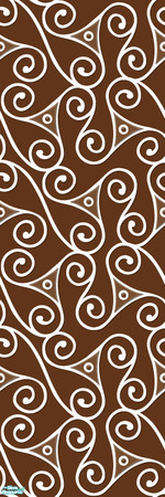 Sims 2 — Studio K Triangle Swirl - Chocolate by StudioKhagerks — 