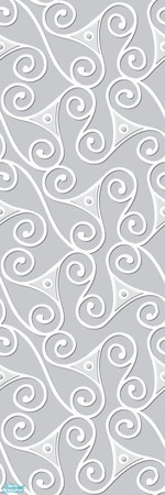Sims 2 — Studio K Triangle Swirl - Grey by StudioKhagerks — 