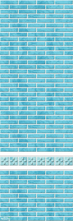 Sims 2 — Studio K Subway - Aqua Blue by StudioKhagerks — 