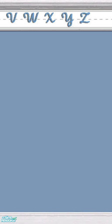 Sims 2 —  by alechan — Part of \"Elemental Letters\" Wallpaper set. From V to Z.