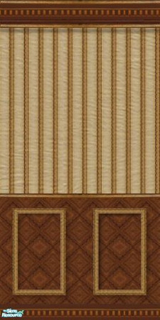 Sims 2 — Corbinian Saga TC60 - Wall by Eisbaerbonzo — Richly decorated classy panel wall, a mixture of wood and silk