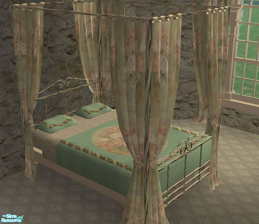 Sims 2 — TC 68 Anne\'s retreat - bed by H3wwy — Anne had been wondering if moving to the south of France was a good