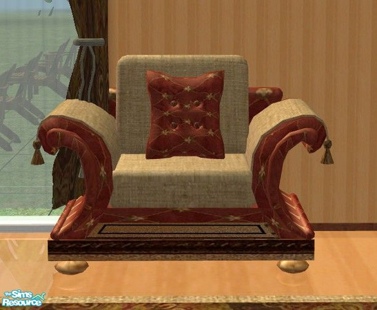 Sims 2 — TC 69 Living Room - Chair by Riverwillows — A nice living room set using textures provided by Gayle_afcb for