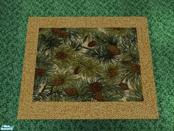 Sims 2 — Christmas Home - Rug by Riverwillows — A lovely living set, done in holiday greens and golds. Warm and cozy, by