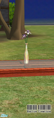 Sims 2 — Frost de Fleur Bud Vase - Purple by __gatitos__ — 