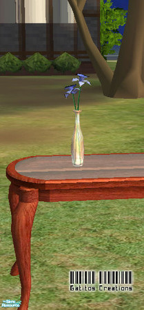 Sims 2 — Frost de Fleur Bud Vase - Blue by __gatitos__ — 