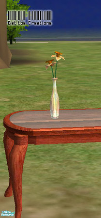 Sims 2 — Frost de Fleur Bud Vase - Orange by __gatitos__ — 